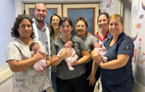 Alta médica para las trigemelas prematuras en el Hospital “María Humphreys” de Trelew