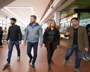 Solís recorrió la Terminal de Ómnibus tras la finalización de las obras de remodelación
