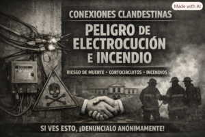 Conexiones clandestinas: un riesgo que puede costar vida